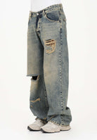 I'M BRIAN Jeans in denim sabbiato da uomo arricchito da strappi e dettagli distressed JASONL126 L126 I'M BRIAN 
