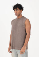 I'M BRIAN Gilet in maglia marrone da uomo MA3601 020 I'M BRIAN 