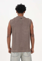 I'M BRIAN Gilet in maglia marrone da uomo MA3601 020 I'M BRIAN 