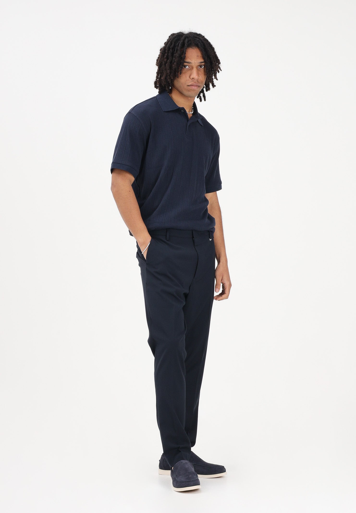 I'M BRIAN Pantalone elegante blu da uomo PA3686 005 I'M BRIAN 