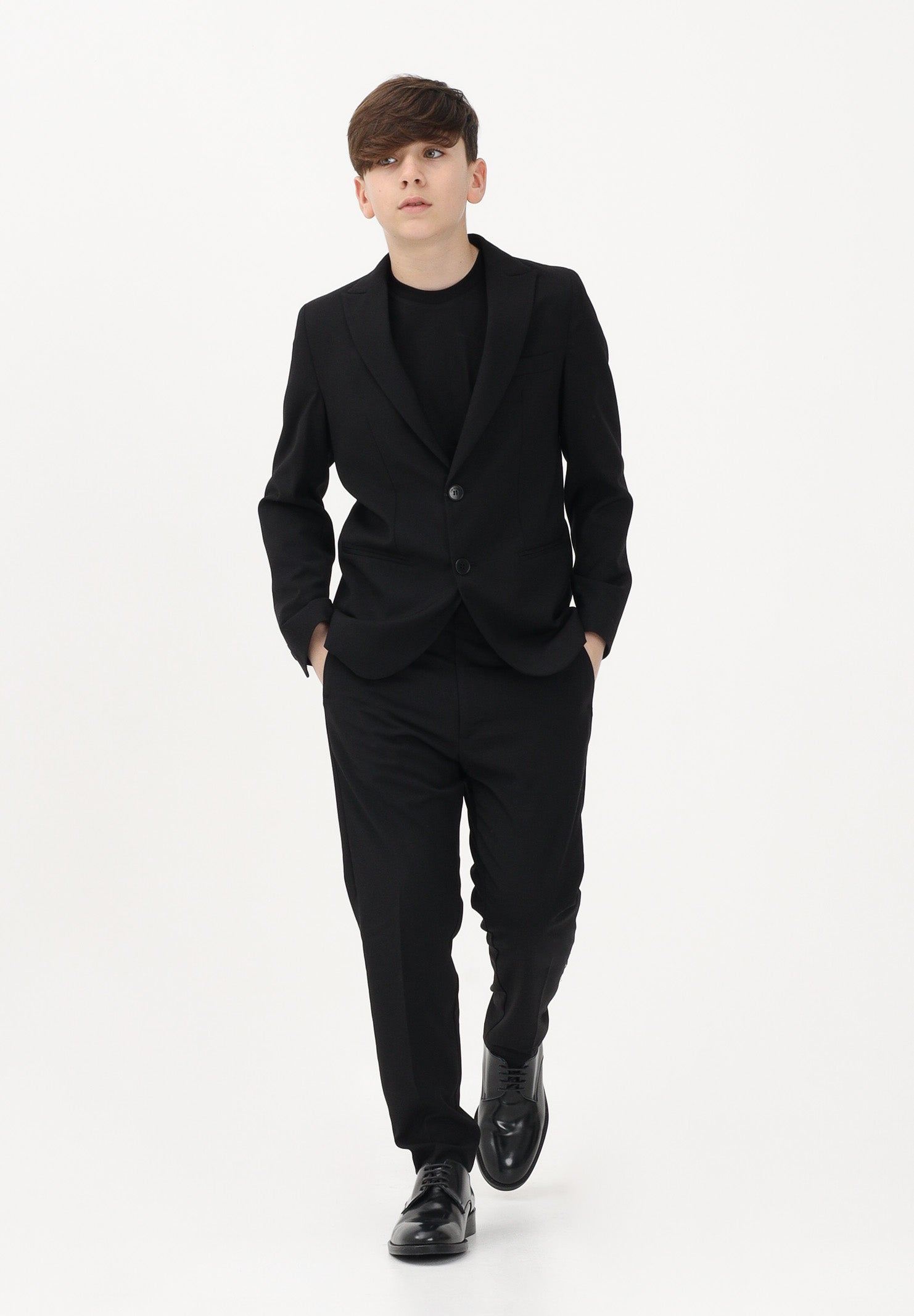 I'M BRIAN Pantalone elegante nero da bambino PA3686J 009 I'M BRIAN 