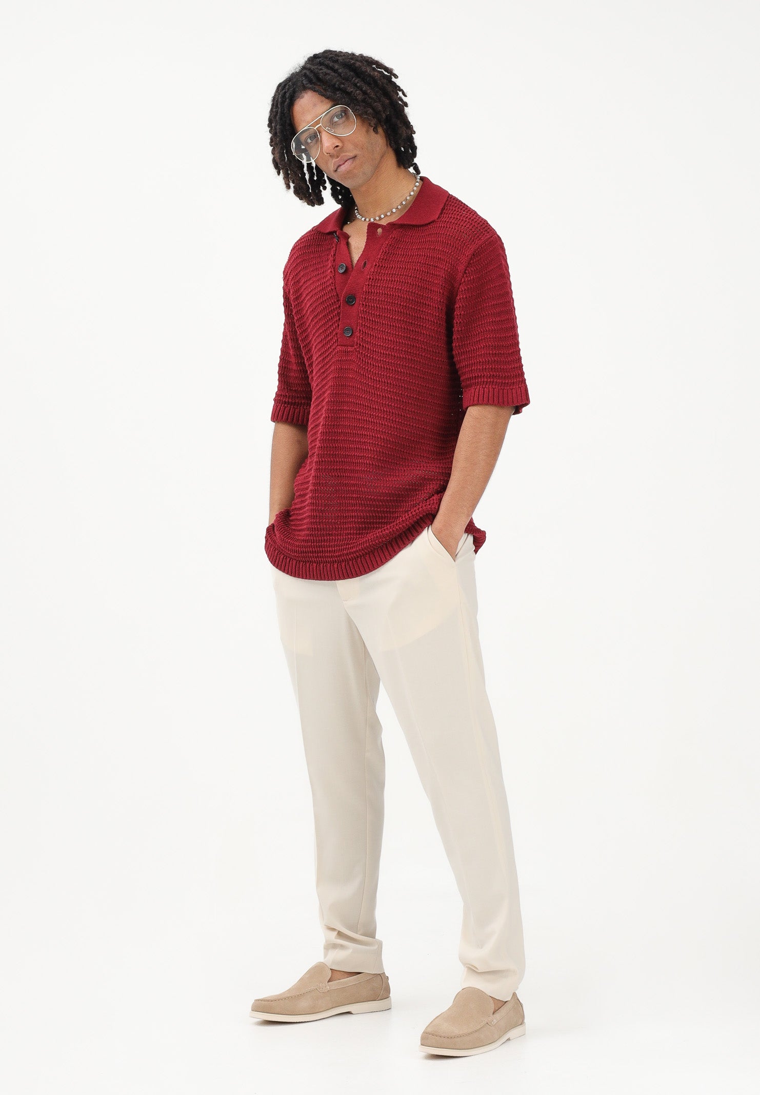 I'M BRIAN Pantalone elegante panna da uomo PA3686 PA I'M BRIAN 