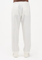I'M BRIAN Pantalone in lino bianco da uomo PA3702 002 I'M BRIAN 