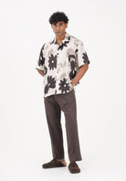 I'M BRIAN Pantalone in lino marrone da uomo PA3702 020 I'M BRIAN 
