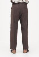 I'M BRIAN Pantalone in lino marrone da uomo PA3702 020 I'M BRIAN 