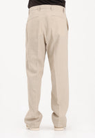 I'M BRIAN Pantalone in lino beige da uomo PA3703 0025 I'M BRIAN 