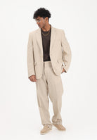 I'M BRIAN Pantalone in lino beige da uomo PA3703 0025 I'M BRIAN 