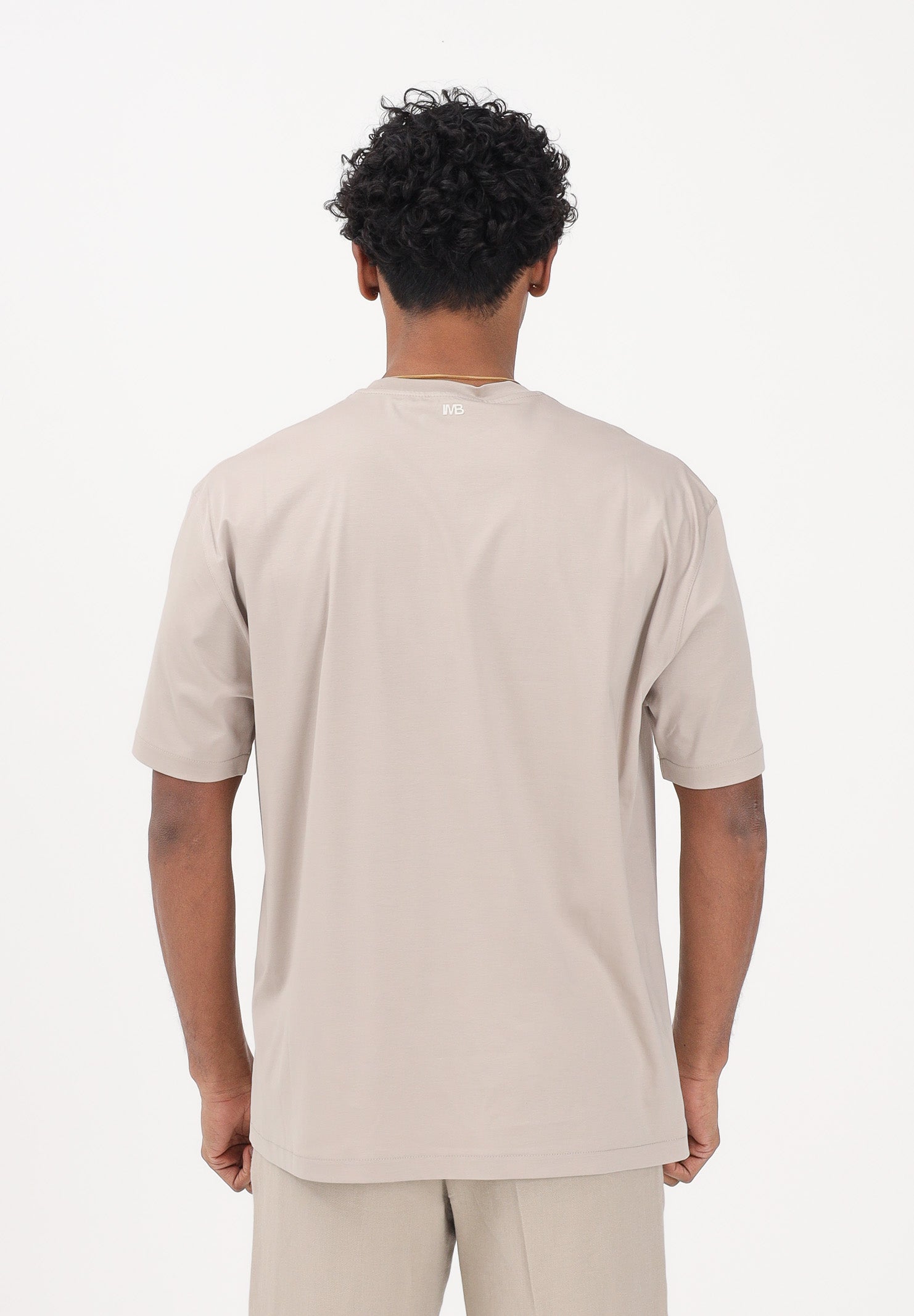 I'M BRIAN T-shirt a manica corta beige da uomo TS3742 0025 I'M BRIAN 