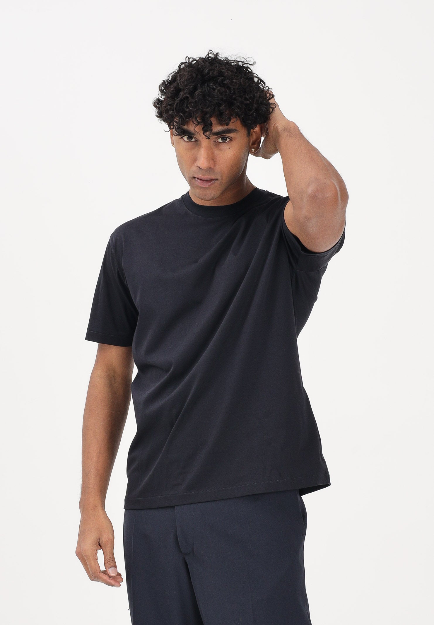 I'M BRIAN T-shirt a manica corta blu da uomo TS3742 005 I'M BRIAN 