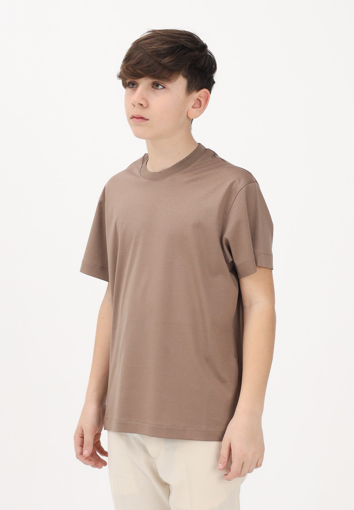 I'M BRIAN T-shirt a manica corta beige da bambino TS3742J TA I'M BRIAN 
