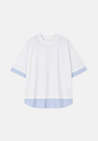I'M BRIAN t-shirt uomo oversize in cotone a contrasto bianco uomo. TS3745 BI I'M BRIAN 