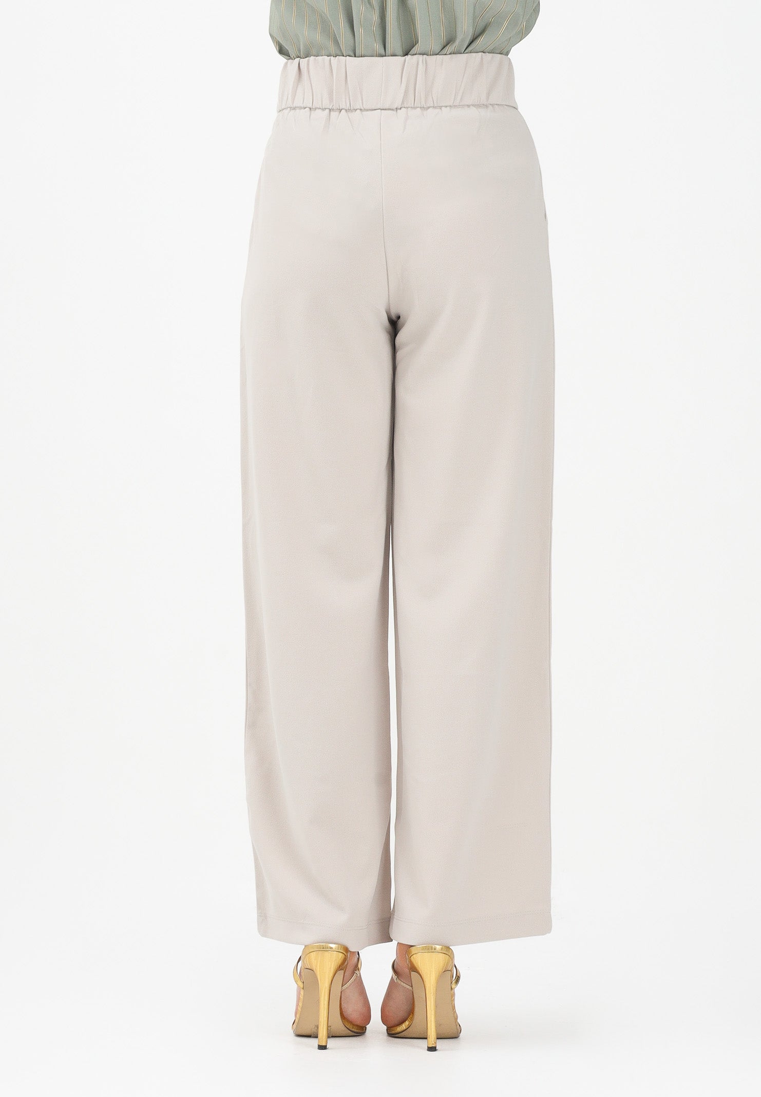 JDY Pantalone beige da donna a vita alta 15208430 CHGR JDY 