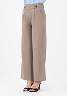 JDY Pantalone marrone da donna a vita alta 15208430 DRBL JDY 