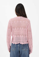 JDY Maglia traforata rosa da donna 15287384 FRLI JDY 