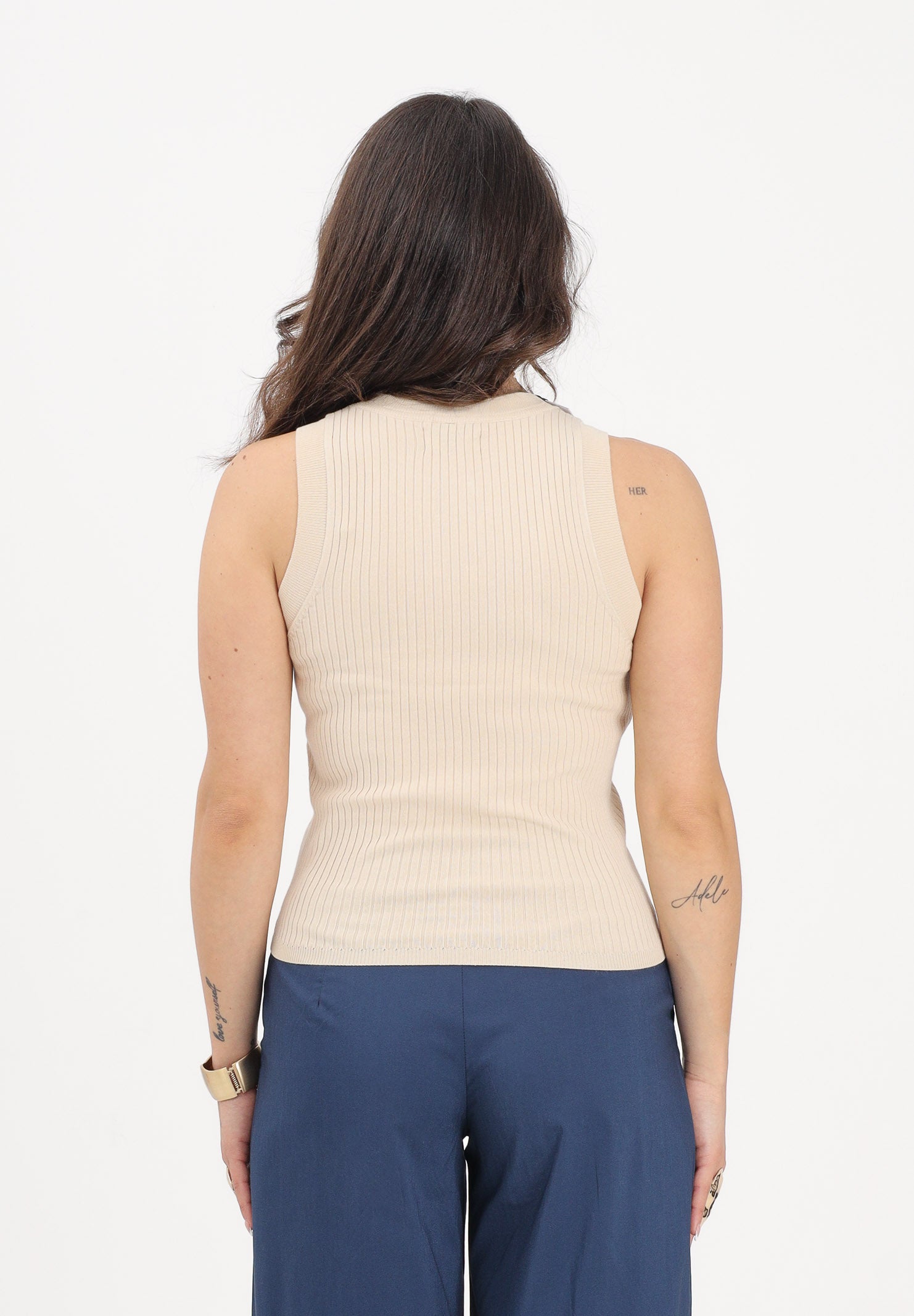 JDY Canotta beige da donna 15287501 SA JDY 