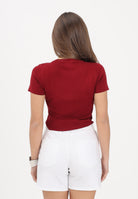 JDY Top a manica corta bordeaux da donna 15294790 RH JDY 