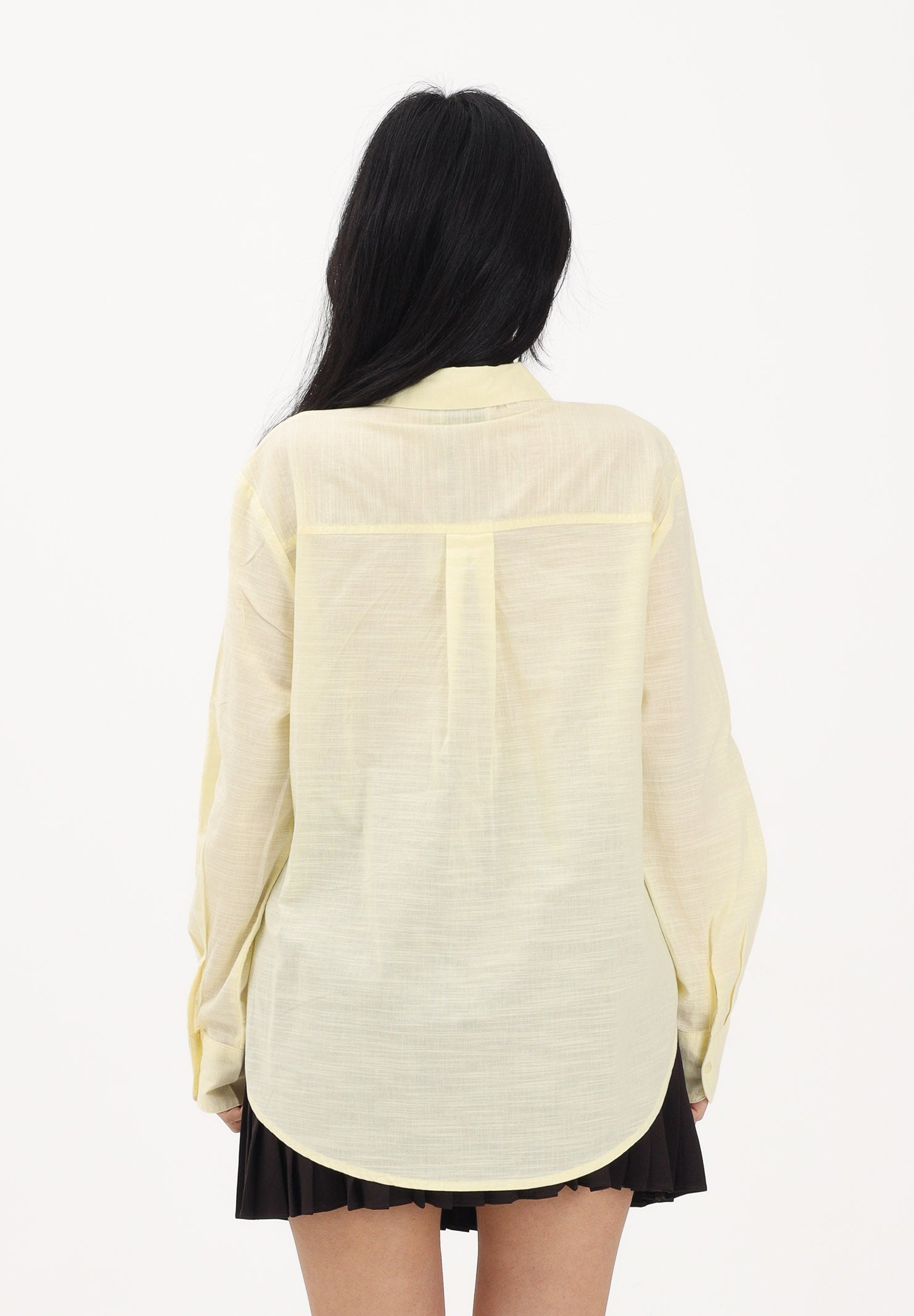 JDY Camicia a manica lunga gialla da donna 15351414 DOCR JDY 