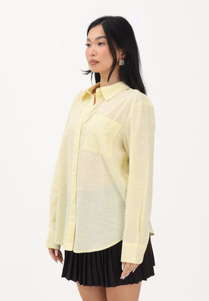 JDY Camicia a manica lunga gialla da donna 15351414 DOCR JDY 