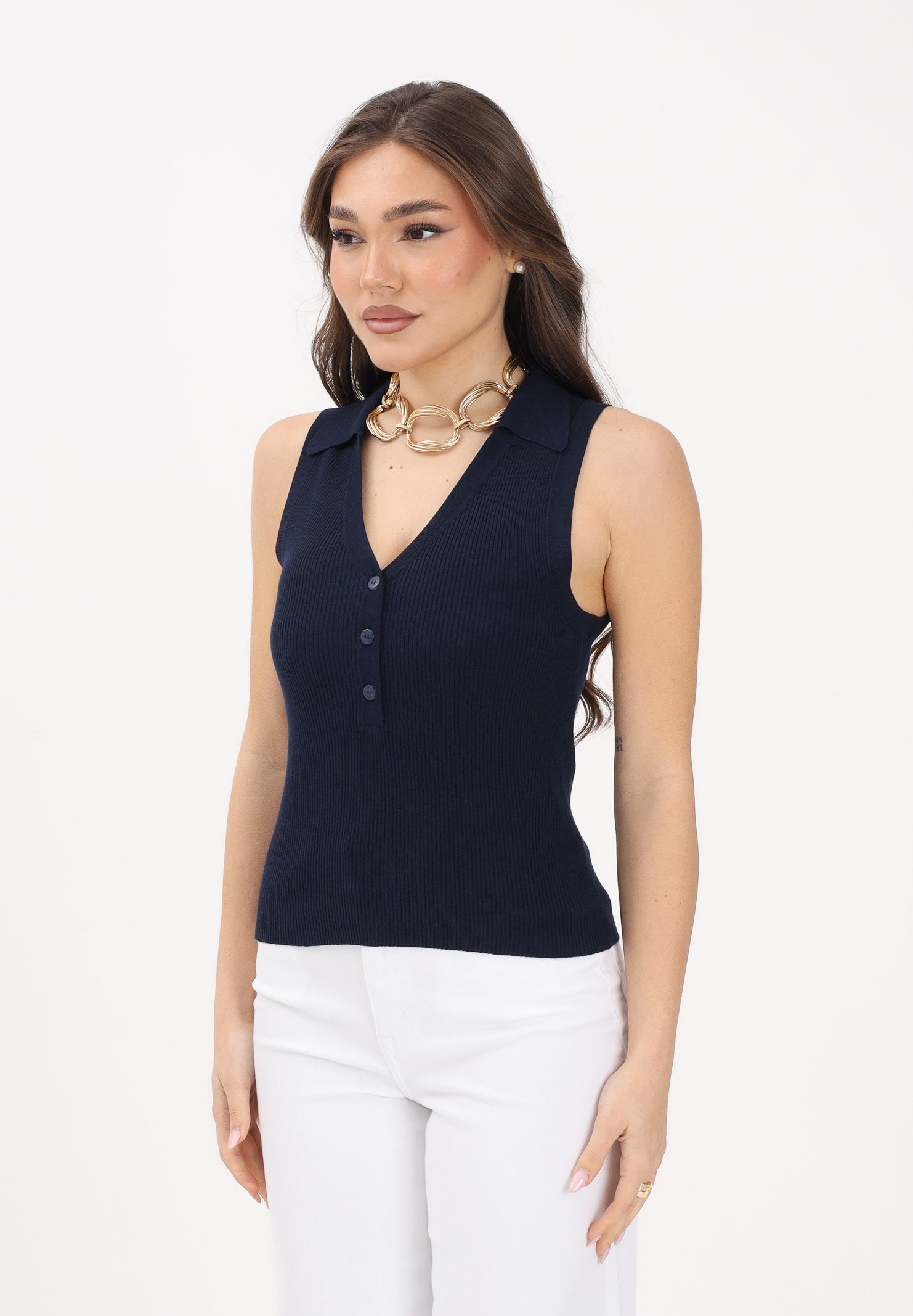 JDY Top in maglia blu da donna 15351433 BLIR JDY 