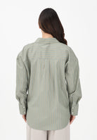 JDY Camicia a manica lunga verde da donna con sottili righe verticali 15359455 SE JDY 