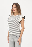 JDY Top in maglia panna da donna con motivo a righe 15360345 CLDAWBL JDY 