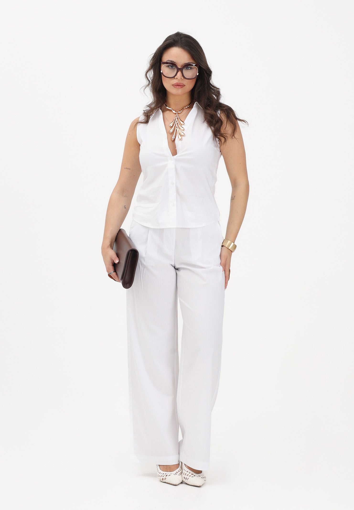 JDY Pantalone bianco da donna 15363391 WI JDY 