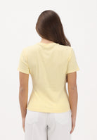 JDY T-shirt a manica corta gialla da donna con drappeggio 15365933 DOCR JDY 