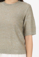 JDY Maglia a manica corta oro da donna 15366194 DRHE JDY 
