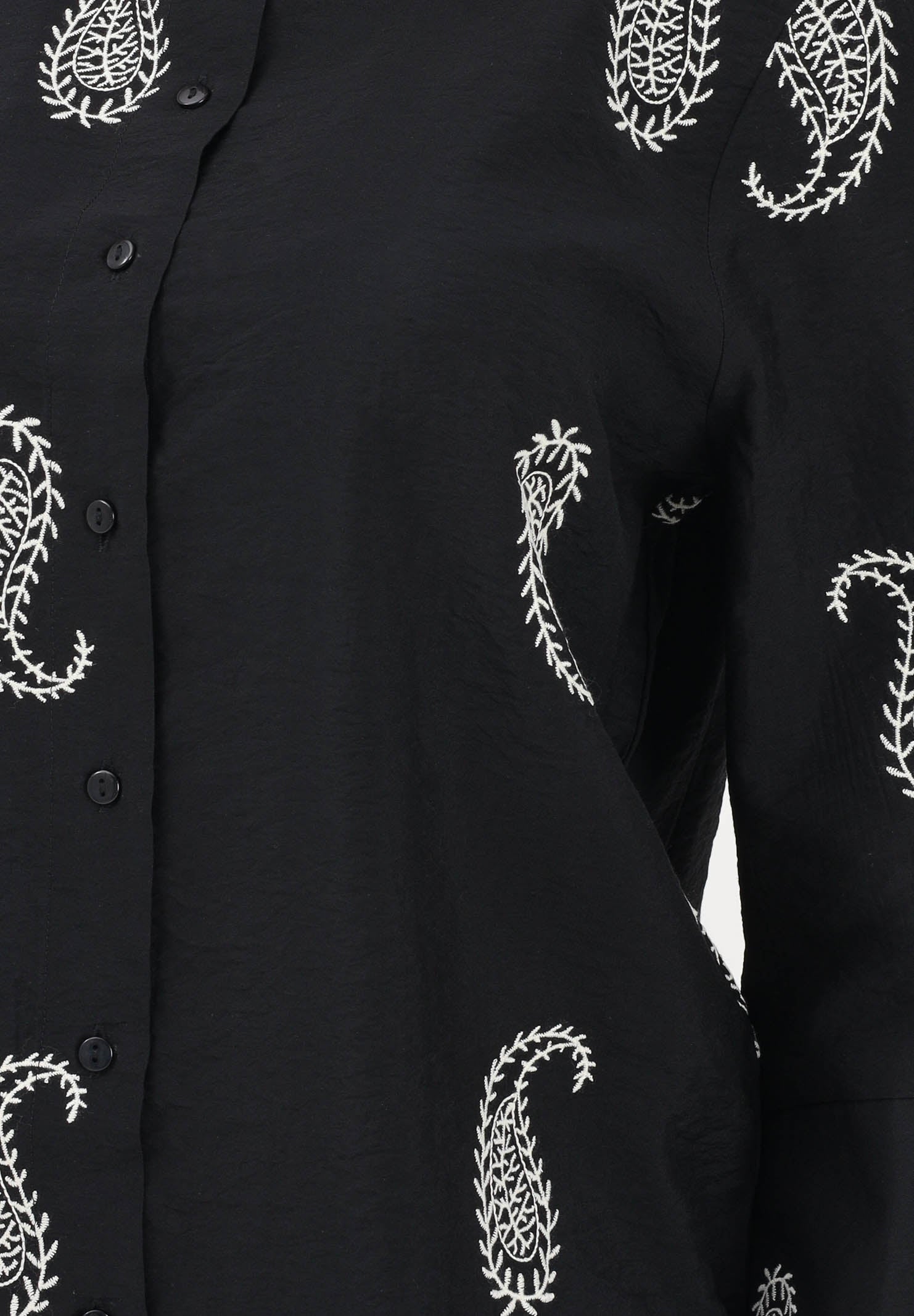 JDY Camicia nera da donna con fantasia paisley 15367956 BLEC JDY 