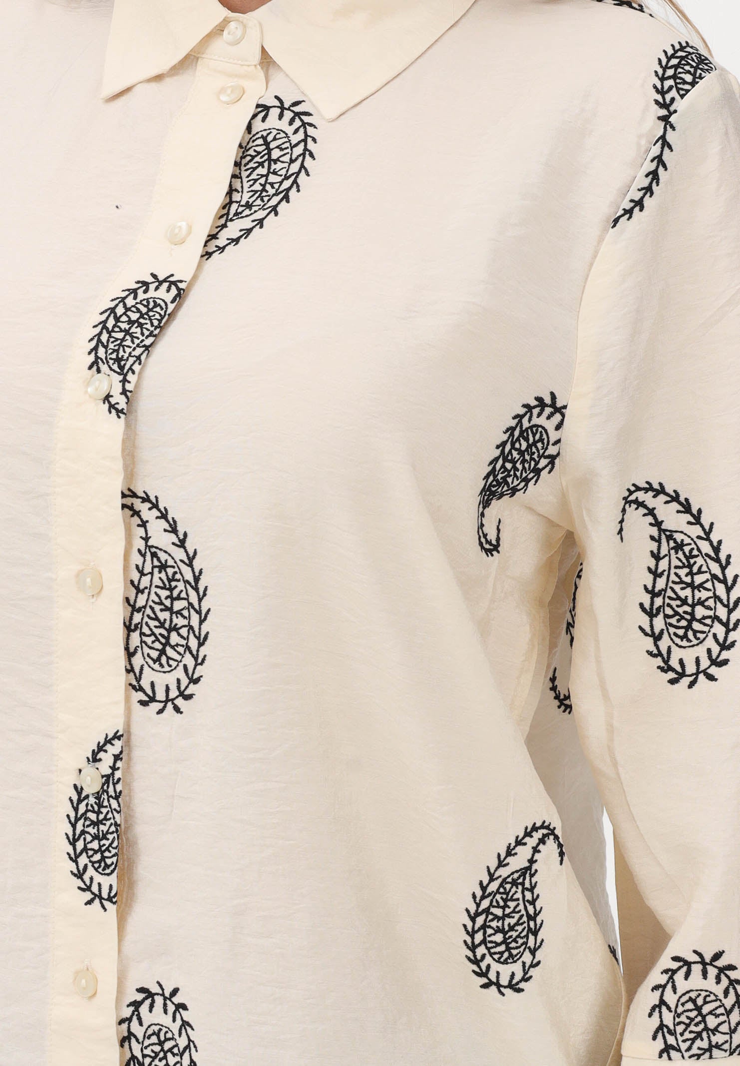 JDY Camicia panna da donna con fantasia paisley 15367956 ECBL JDY 