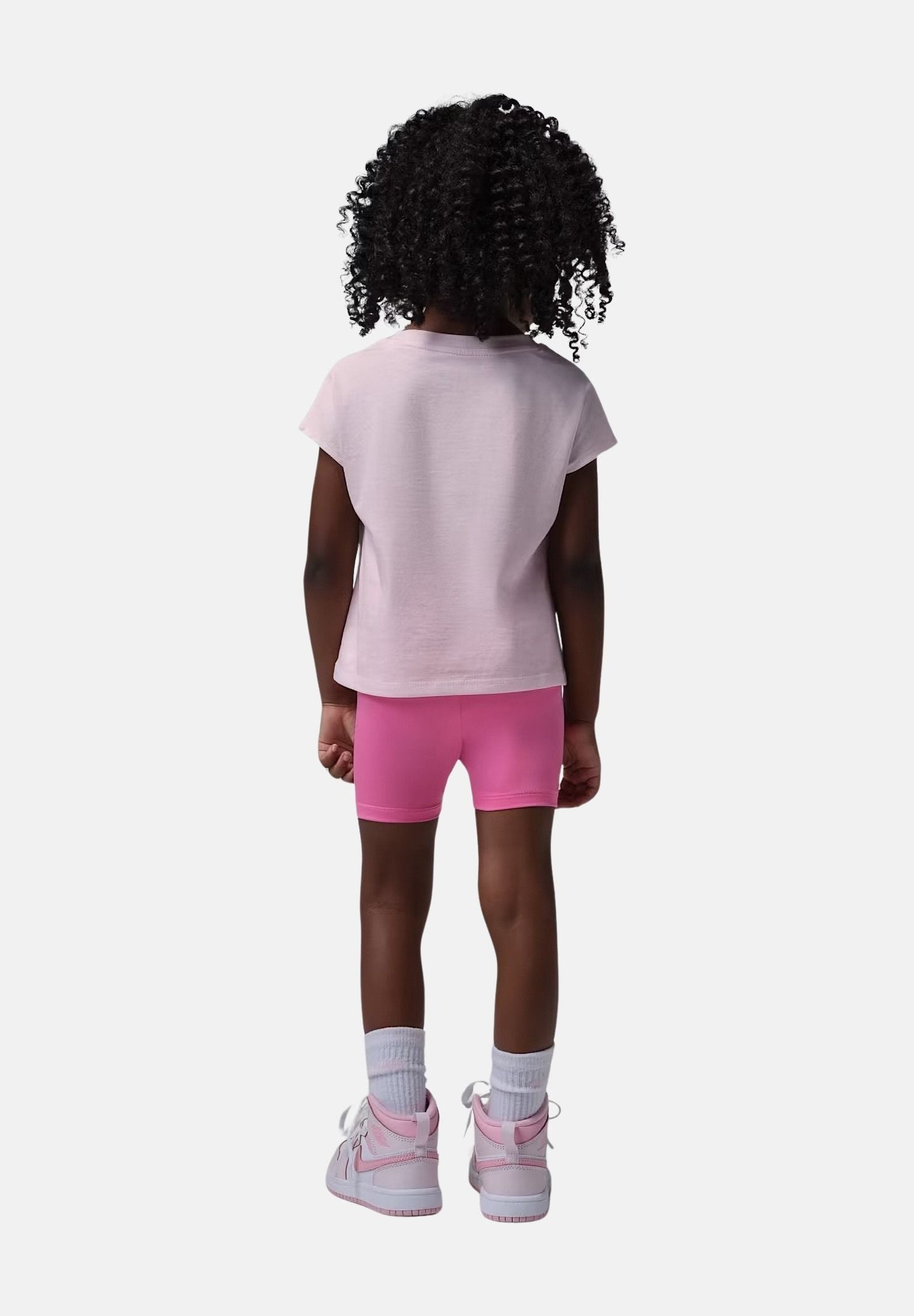 JORDAN Completino rosa e fucsia da neonato con stampa 15F792 AA7 JORDAN 