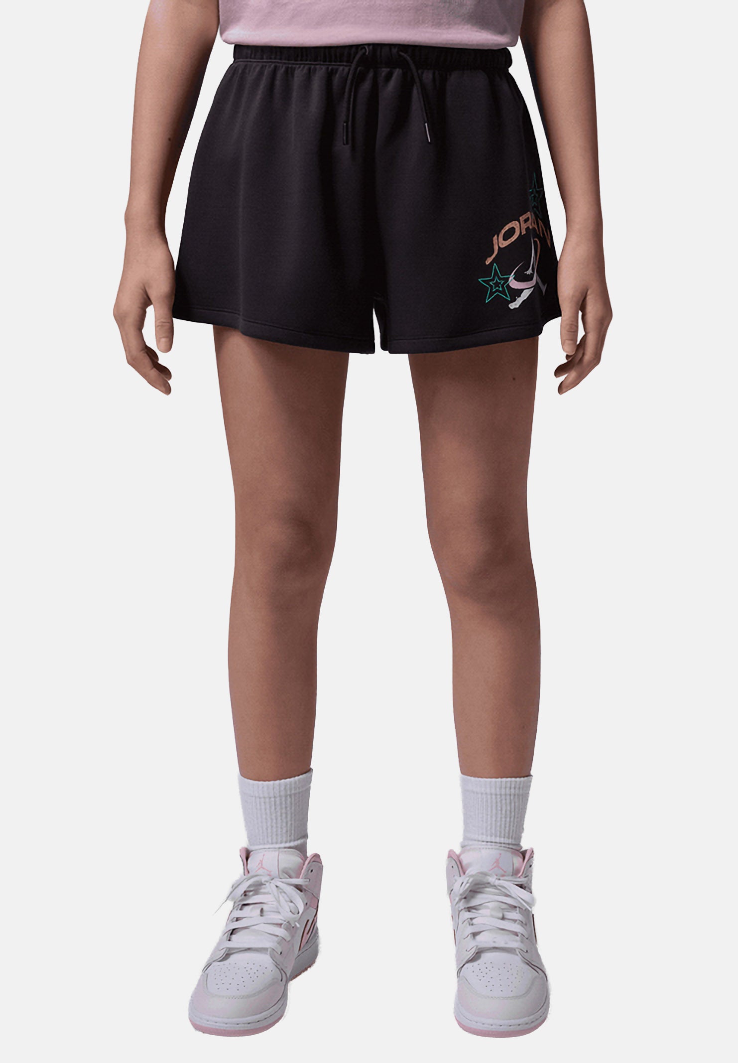 JORDAN Shorts sportivo Brooklyn Festival nero da bambina 45F827 G0T JORDAN 