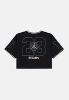 JORDAN T-shirt Secret Diary Cropped Jersey Black nero da bambina. 45F886 023 JORDAN 