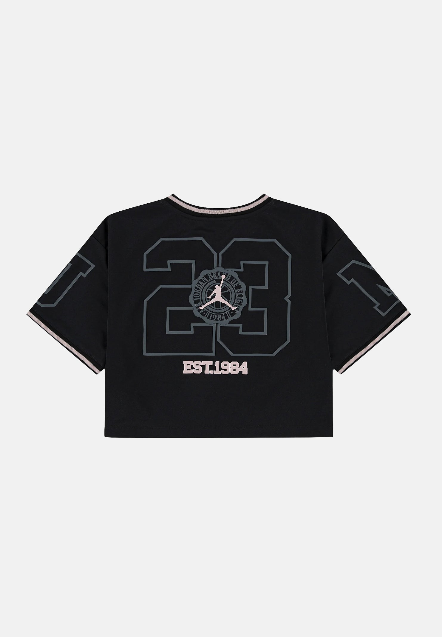 JORDAN T-shirt Secret Diary Cropped Jersey Black nero da bambina. 45F886 023 JORDAN 