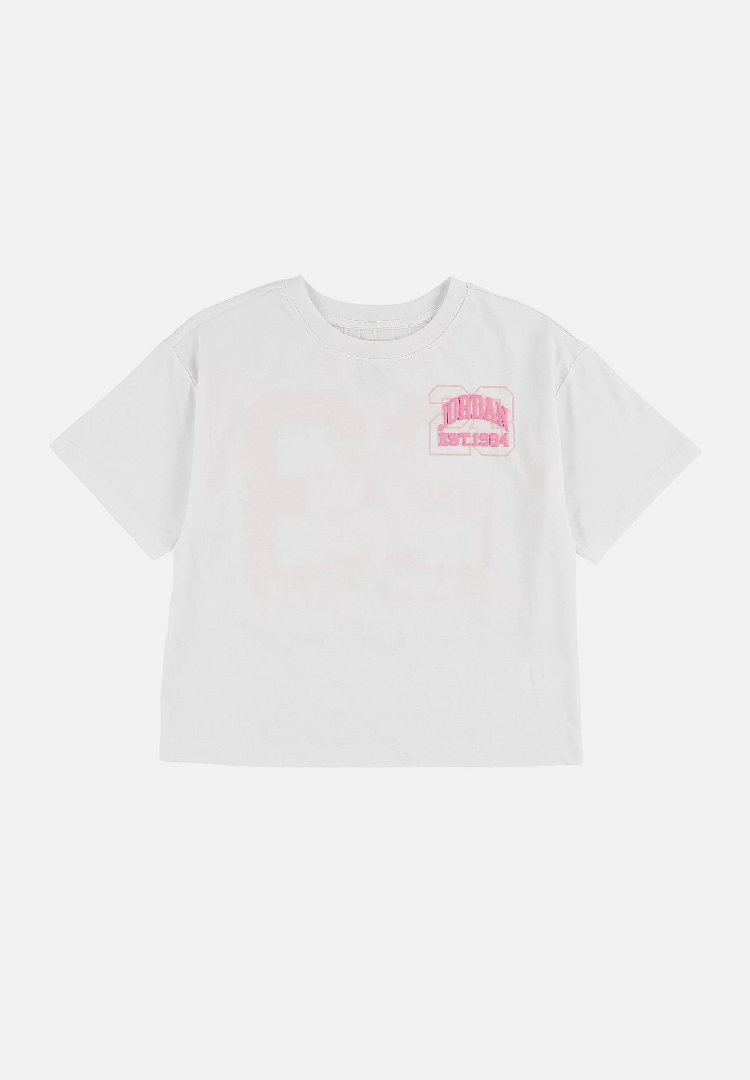 JORDAN T-shirt a manica corta bianca da bambina con maxi stampa grafica 45F900 001 JORDAN 