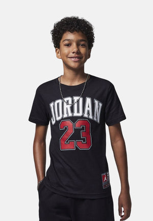 JORDAN T-shirt a manica corta PRACTICE FLIGHT nera da bambino 95A088 KR5 JORDAN 