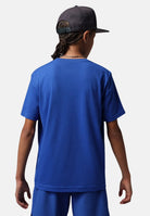 JORDAN T-shirt a manica corta blu per bambino e bambina con ricamo Jumpman 95D266 U89 JORDAN 