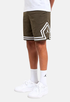 JORDAN Shorts Dri-FIT Diamond verde militare per bambino e bambina 95D313 F84 JORDAN 