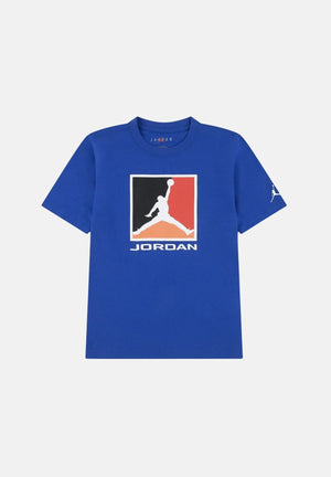 JORDAN T-shirt a manica corta Flight Essentials blu da bambino 95F057 U89 JORDAN 