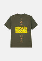 JORDAN T-shirt a manica corta Broken Records verde militare da bambino 95F628 F84 JORDAN 
