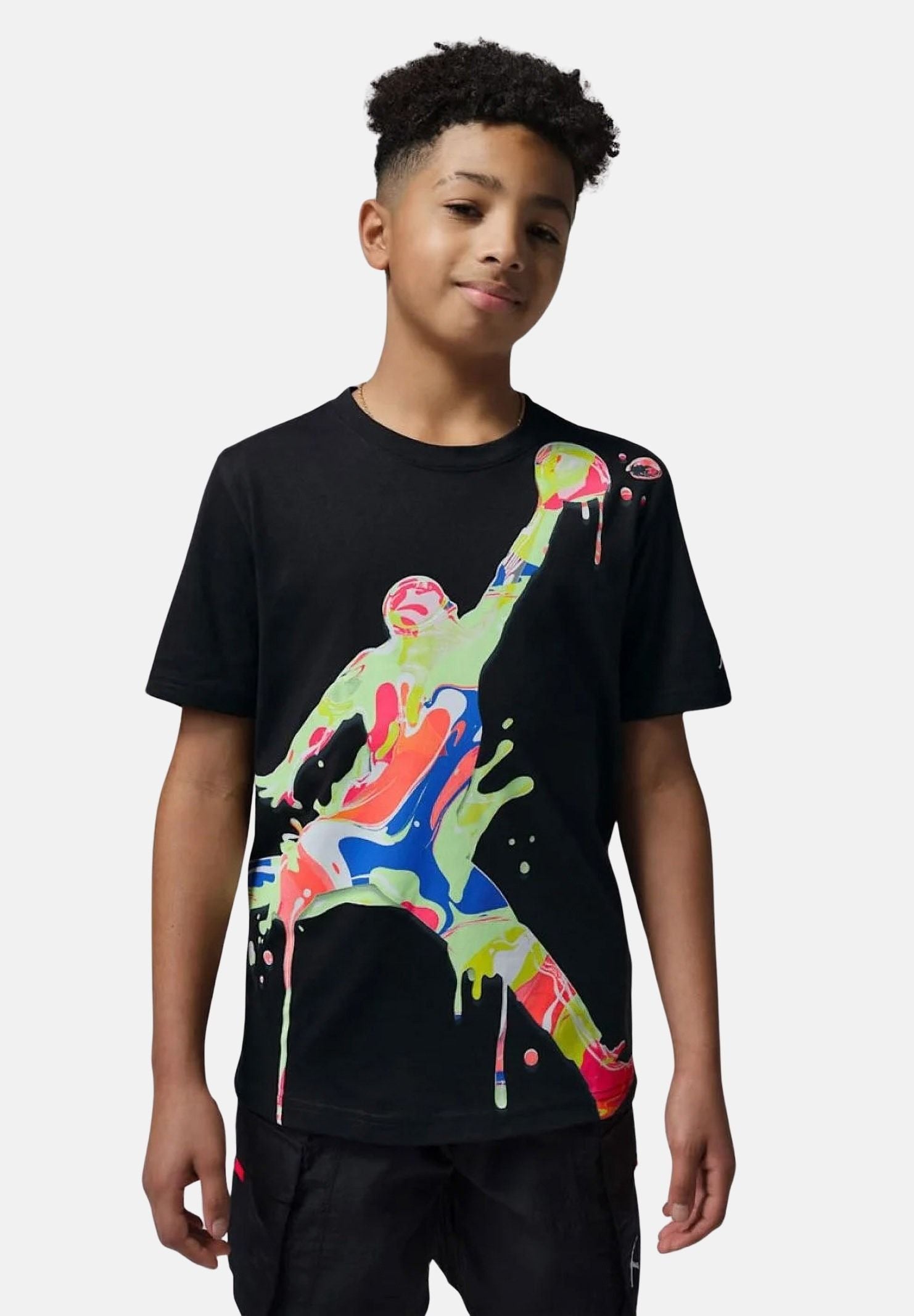JORDAN T-shirt a manica corta Super Splash nera da bambino 95F896 023 JORDAN 