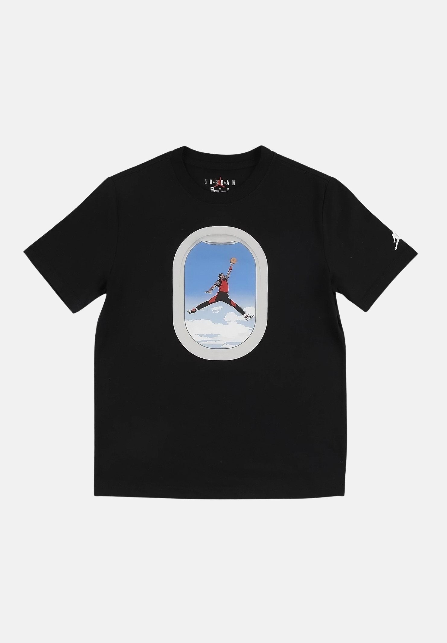 JORDAN T-shirt a manica corta Plane Window nera da bambino 95F903 023 JORDAN 