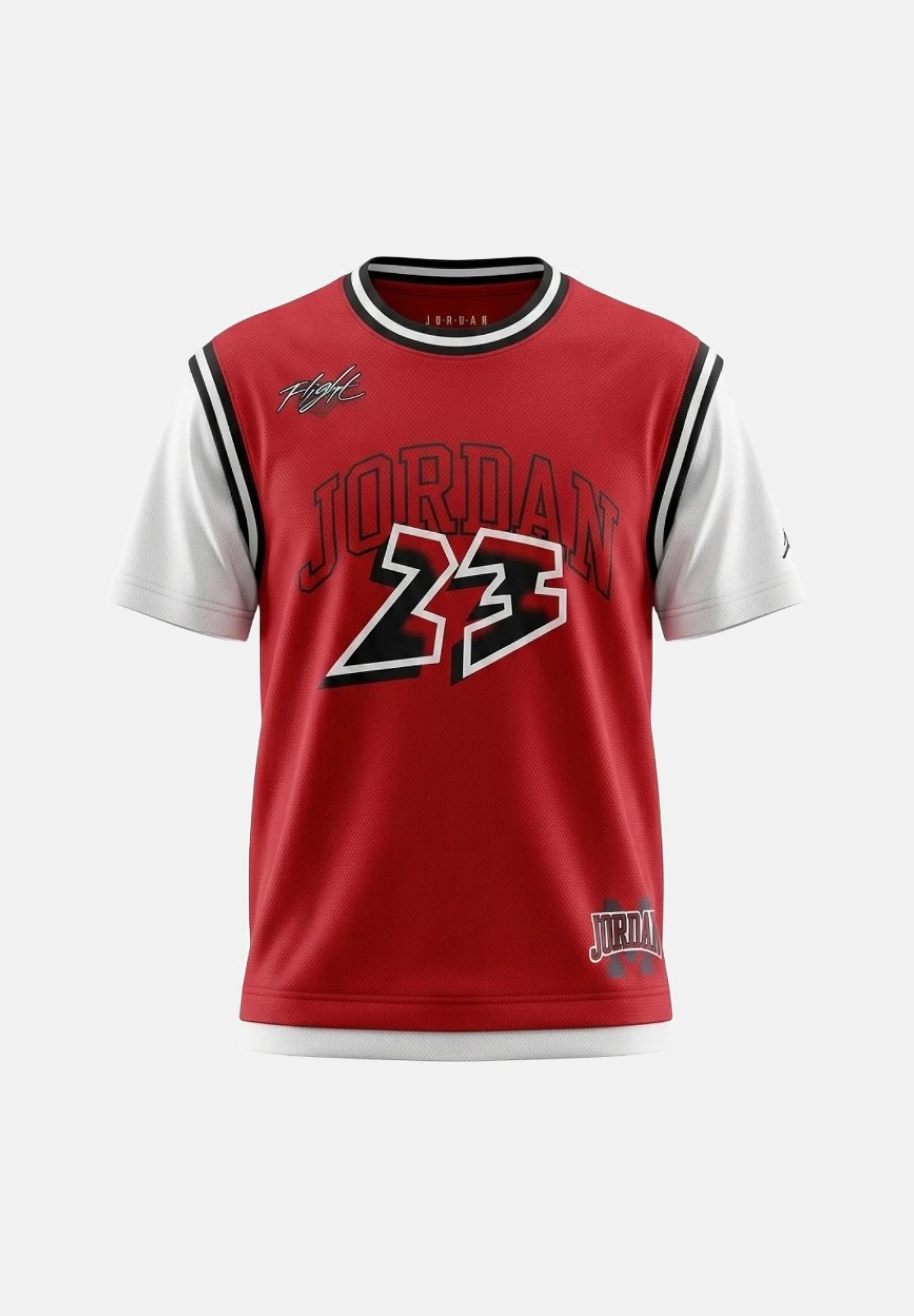 JORDAN T-shirt a manica corta JDB Dynasty Jersey rossa per bambino e bambina 95F953 R78 JORDAN 