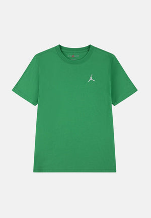 JORDAN T-shirt a manica corta verde per bambino e bambina con ricamo Jumpman 95D266 F4F JORDAN 