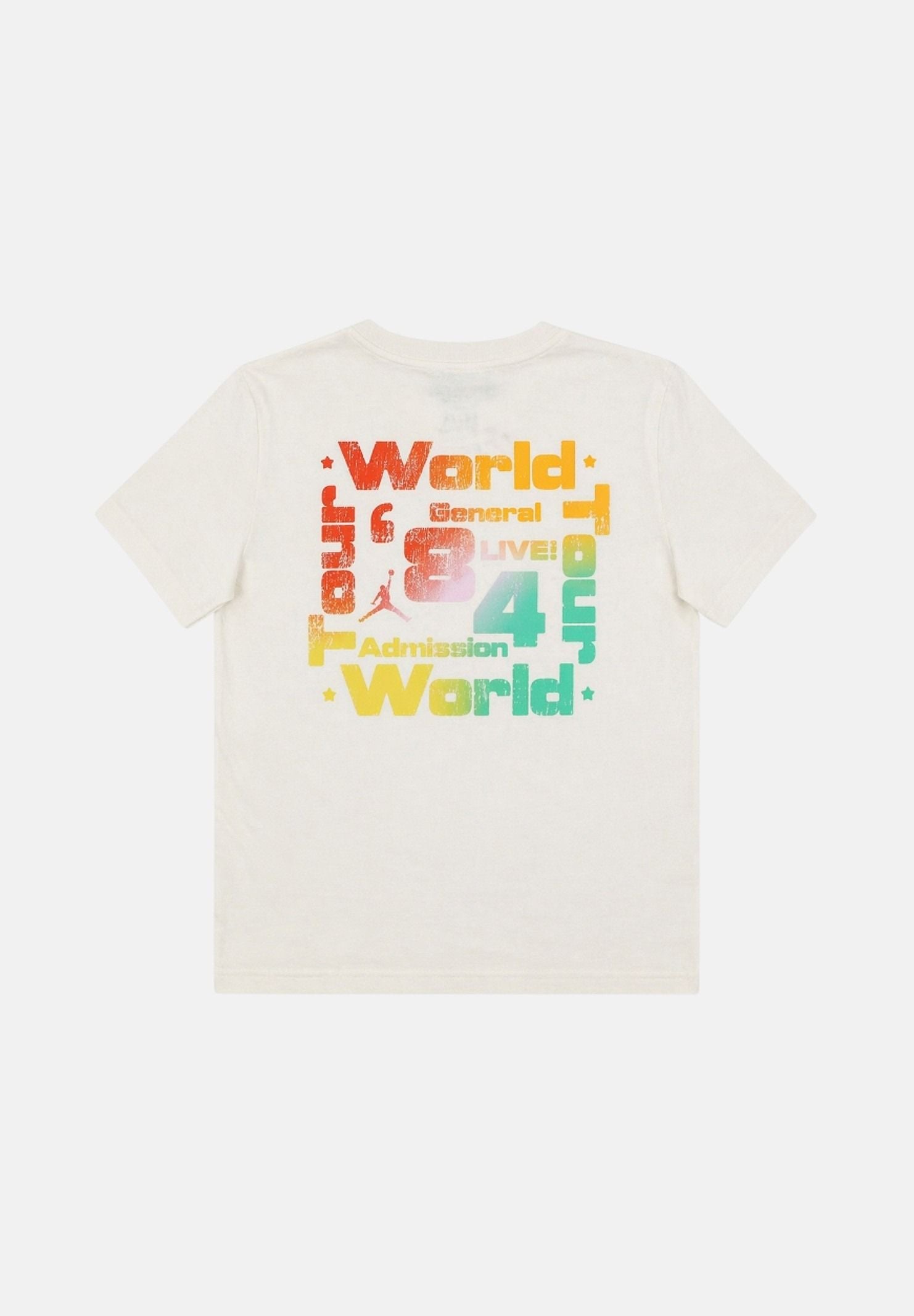 JORDAN T-shirt a manica corta World Tour bianca da bambino 95F751 W5T JORDAN 