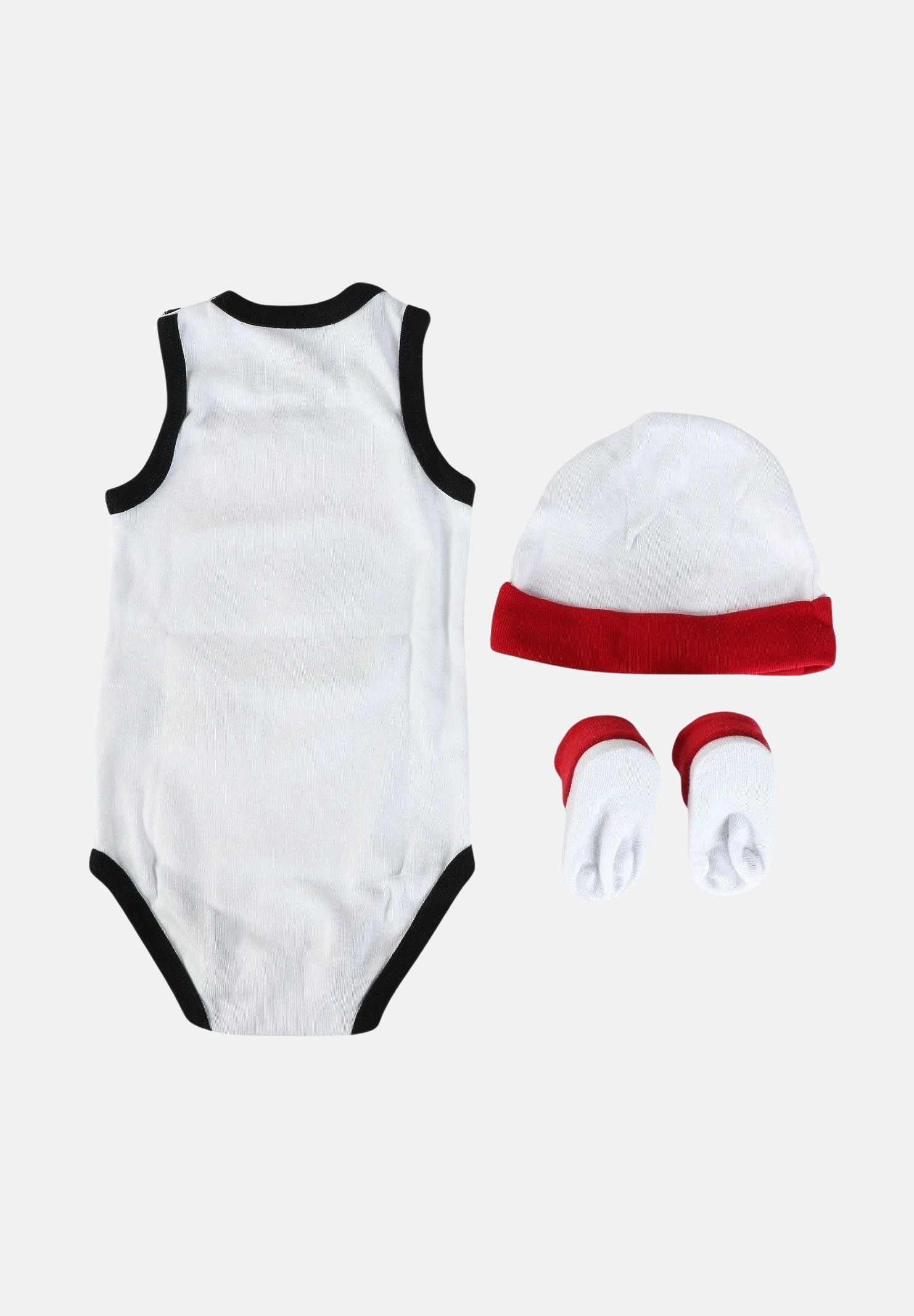 JORDAN Kit regalo 23 Jersey bianco e rosso da neonato MJ0208 001 JORDAN 