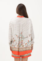 JUST CAVALLI Camicia a manica lunga avorio da donna con fantasia 80PAL2P6NS843 MC3 JUST CAVALLI 