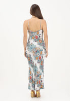 JUST CAVALLI Abito midi panna da donna con fantasia multicolore 80PAO925NS837 217 JUST CAVALLI 