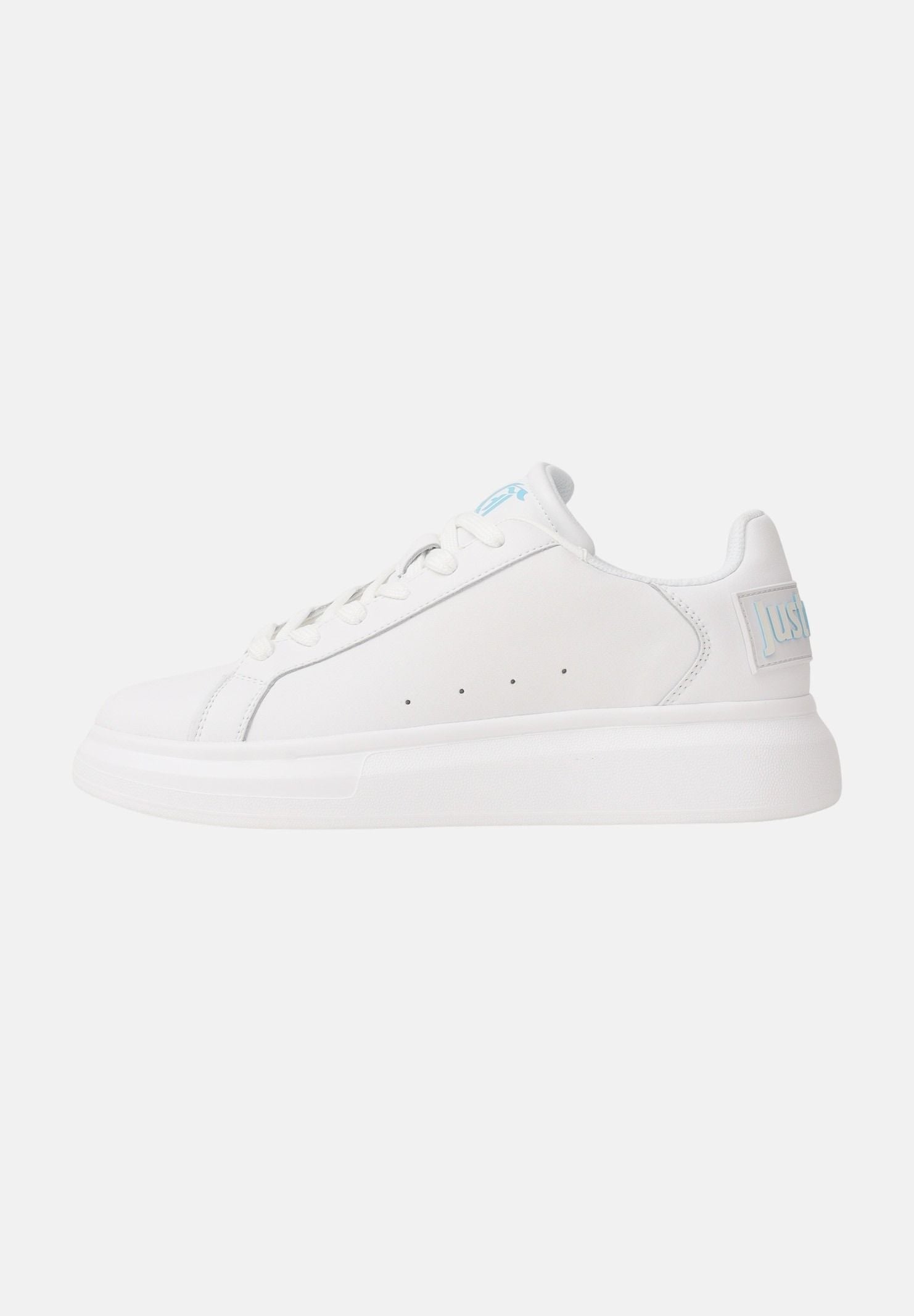 JUST CAVALLI Sneakers bianche da uomo con logo sul retro 80QA3SBDZPC18 003 JUST CAVALLI 