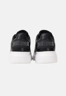 JUST CAVALLI Sneakers nere da uomo con logo sul retro 80QA3SBDZPC18 899 JUST CAVALLI 